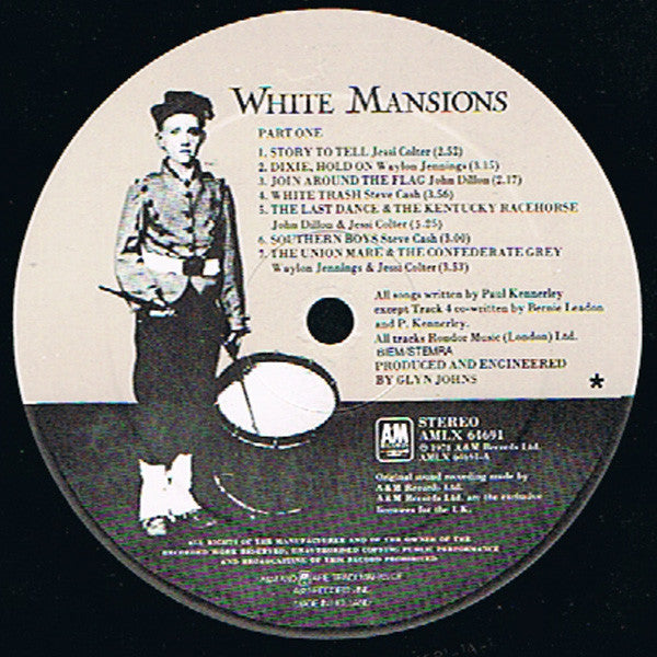 Various : White Mansions A Tale From The American Civil War 1861-1865 (LP, Album)