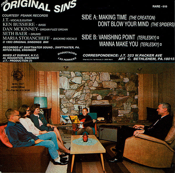 The Original Sins : Afternoon Jam Session (7", EP)