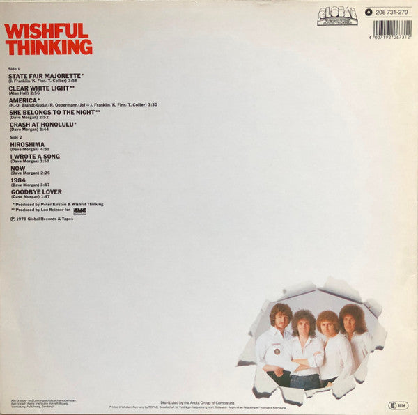 Wishful Thinking : Wishful Thinking (LP, Comp, RE)