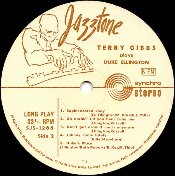 Terry Gibbs : Terry Gibbs Plays Duke Ellington - A Tribute To Duke Ellington (LP, Album)