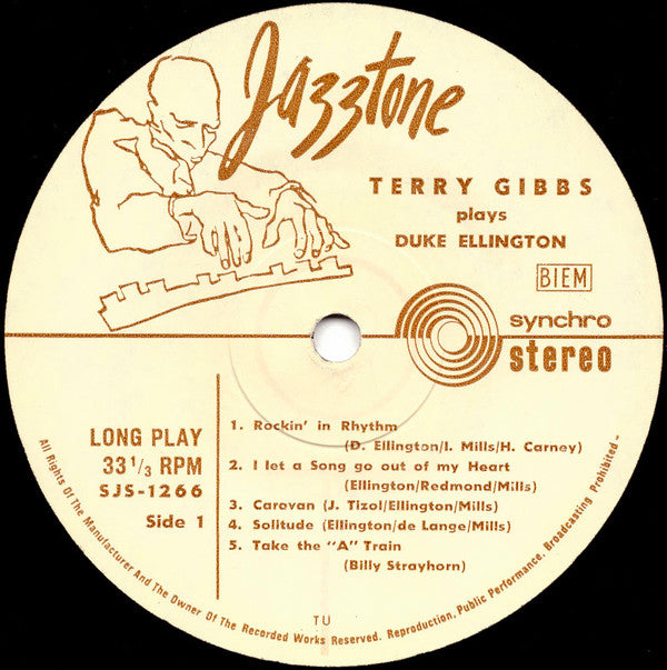 Terry Gibbs : Terry Gibbs Plays Duke Ellington - A Tribute To Duke Ellington (LP, Album)