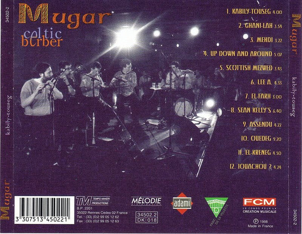 Mugar : Kabily-Touseg (CD, Album, RP)