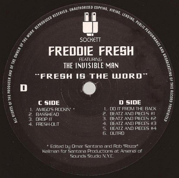Freddie Fresh* Featuring The Invisible Man* : Fresh Is The Word (2x12")