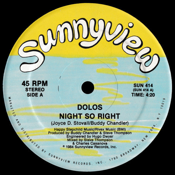 Dolos : Night So Right (12")