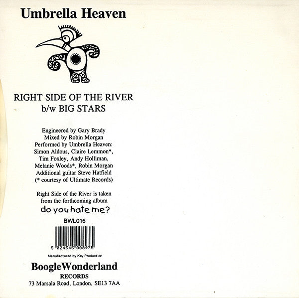 Umbrella Heaven : Right Side Of The River (7", Single)