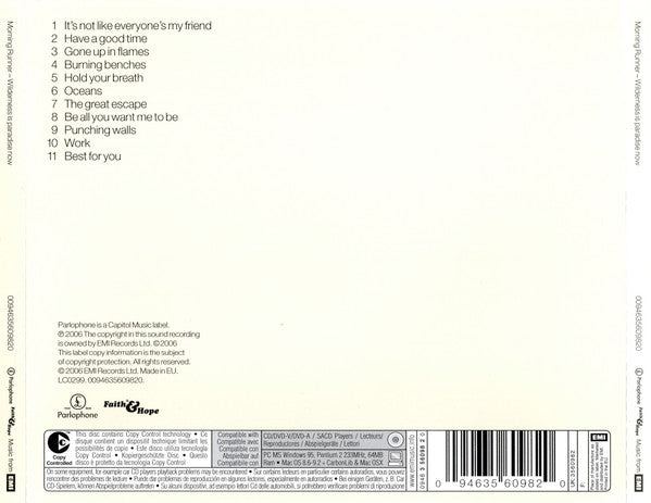 Morning Runner : Wilderness Is Paradise Now (CD, Album, Copy Prot.)