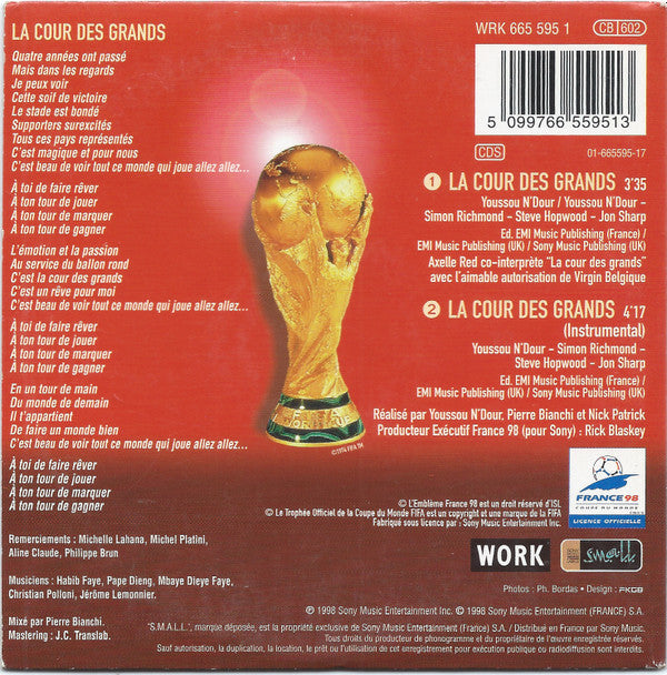 Youssou N'Dour • Axelle Red : La Cour Des Grands (A Ton Tour De Jouer) (CD, Single)