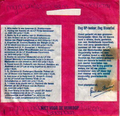 Pippi Långstrump : BP Favorieten Festival 2: Soms Lig Ik Er Wakker Van ... (Flexi, 5", S/Sided)