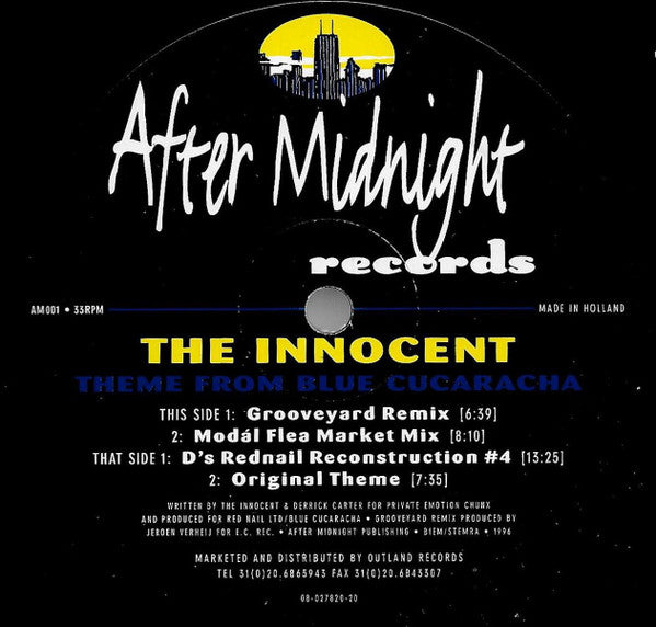 The Innocent : Theme From Blue Cucaracha (12")