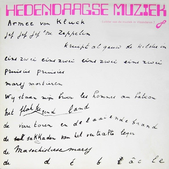 Various : Luister Van De Muziek In Vlaanderen 7 - Hedendaagse Muziek (LP, Tri)