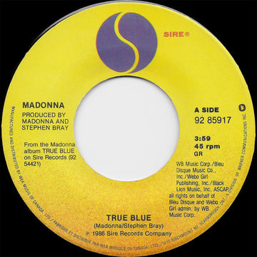 Madonna : True Blue (7", Single)