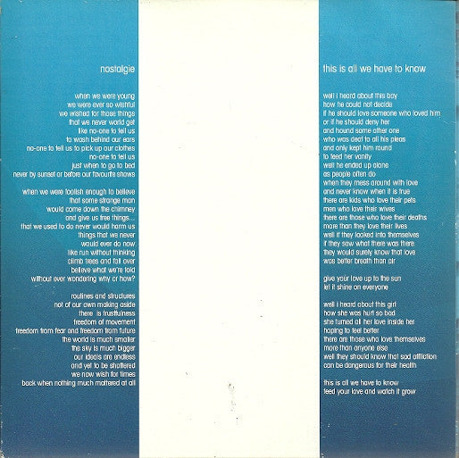 Helene* : This Is All We Have To Know (7", Blu)