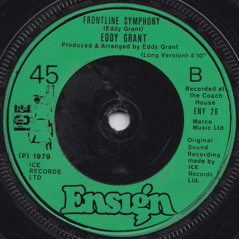 Eddy Grant : Living On The Frontline (Full Length Version) (7", Single)