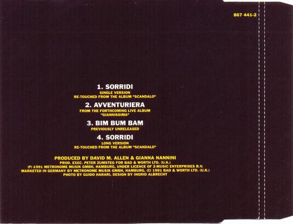 Gianna Nannini : Sorridi (CD, Maxi)