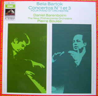 Béla Bartók - Daniel Barenboim, New Philharmonia Orchestra, Pierre Boulez : Concertos Nos 1 Et 3 Pour Piano Et Orchestre (LP, Gat)