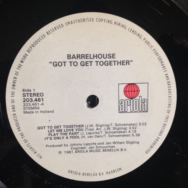Barrelhouse : Got To Get Together (LP)