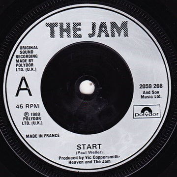 The Jam : Start! (7", Single, MP)