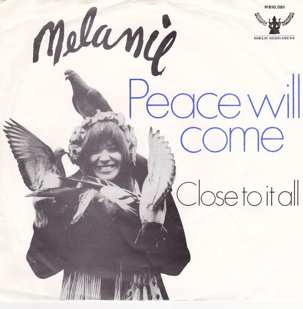 Melanie (2) : Peace Will Come (According To Plan) (7", Single, Mono)