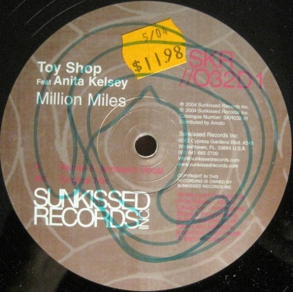 Toy Shop Feat. Anita Kelsey : Million Miles (12", Dis)