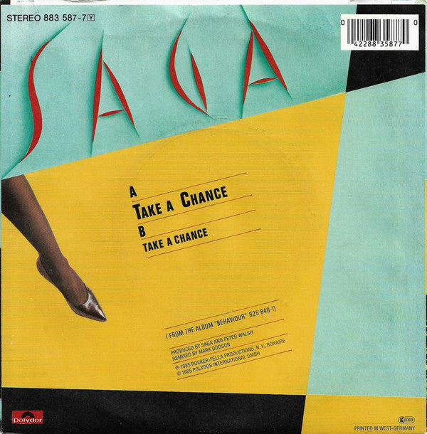 Saga (3) : Take A Chance (7", Single)
