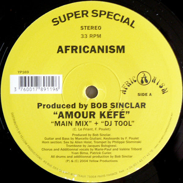 Africanism : Amour Kéfé (12", Maxi)