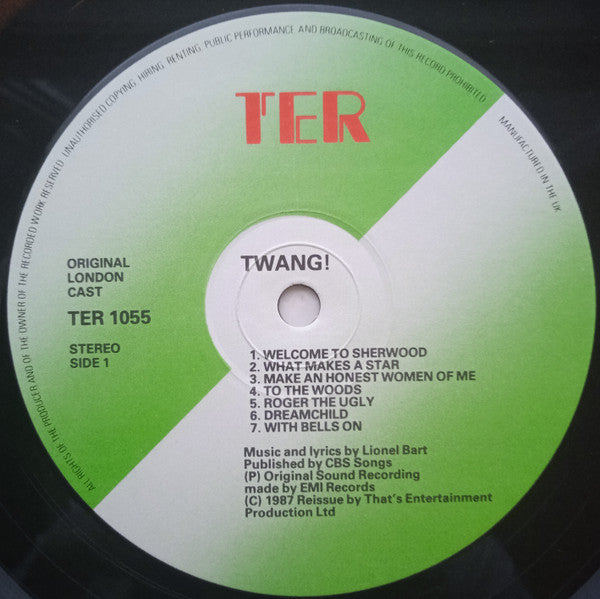 Lionel Bart, Original London Cast* : Twang (LP, Album, RE)
