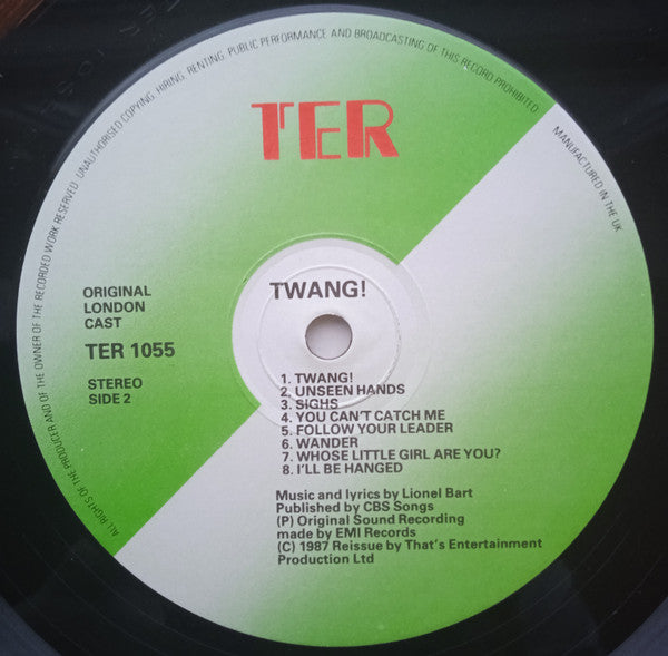 Lionel Bart, Original London Cast* : Twang (LP, Album, RE)