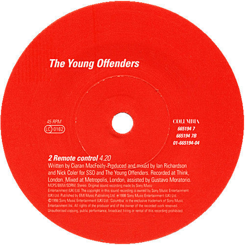 The Young Offenders : That's Why We Lose Control - Remote Control (7", Ltd, Num, Red)