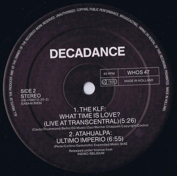 Various : Decadance (Volume I) (2x12", Comp)