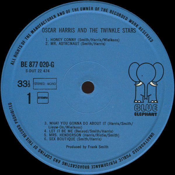 Oscar Harris And The Twinkle Stars : Oscar Harris & The Twinkle Stars (LP)