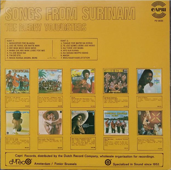 Surinaamse Vrolijke Jeugd : Songs From Surinam (LP)