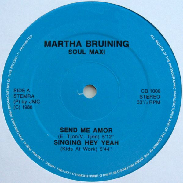 Martha Bruining : Soul Maxi (12")