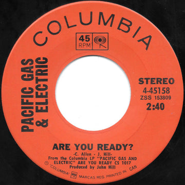 Pacific Gas & Electric : Are You Ready? (7", Single)