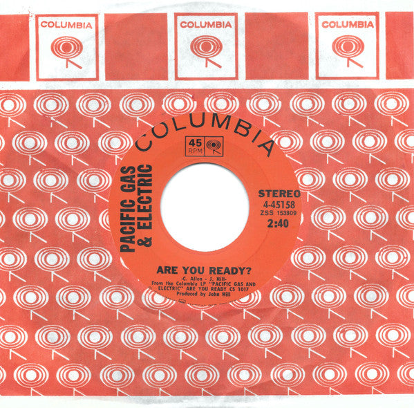 Pacific Gas & Electric : Are You Ready? (7", Single)