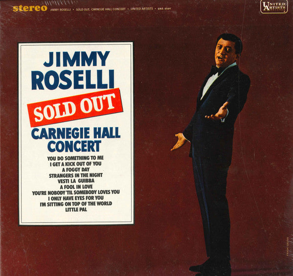 Jimmy Roselli : Sold Out Carnegie Hall Concert (LP, Album)