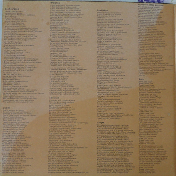 Jacques Brel : Le Plat Pays 1 (LP, Album, RE)