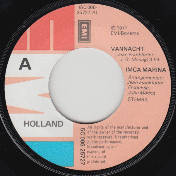 Imca Marina : Vannacht (7", Single)