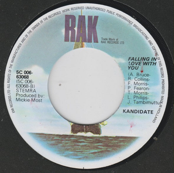 Kandidate : Girls Girls Girls (7", Single)