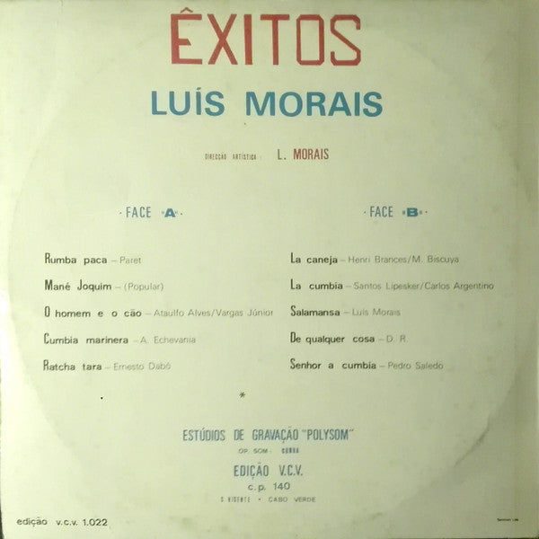 Luís Morais*, Voz De Cabo Verde : Êxitos (LP, Album)