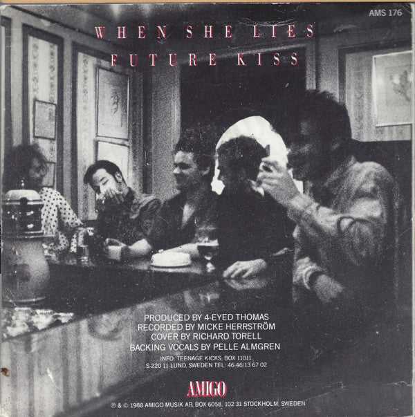 The Sinners (2) : When She Lies / Future Kiss (7", Single)