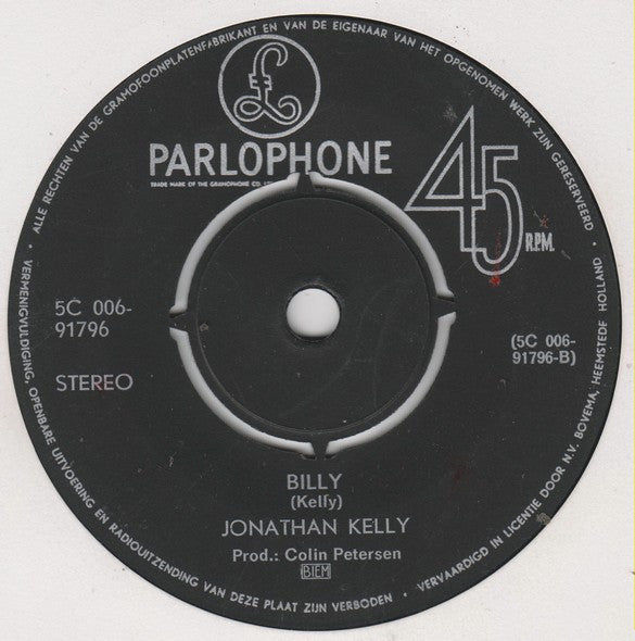 Jonathan Kelly : Don't You Believe It? (7", Single)