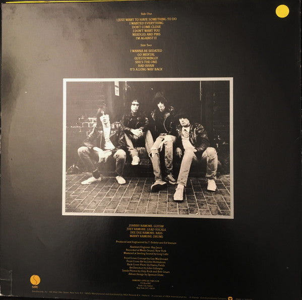 Ramones : Road To Ruin (LP, Album, Yel)