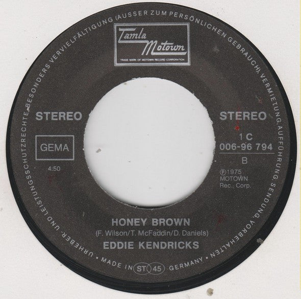 Eddie Kendricks : Get The Cream Off The Top (7", Single)
