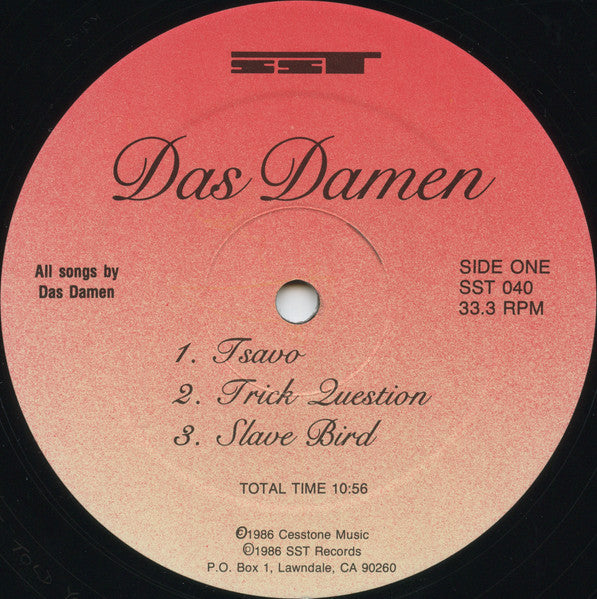 Das Damen : Das Damen (LP, RE)