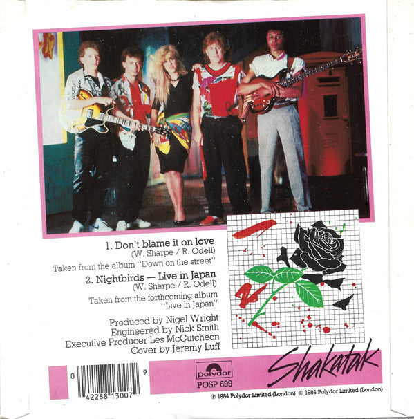 Shakatak : Don't Blame It On Love (7")