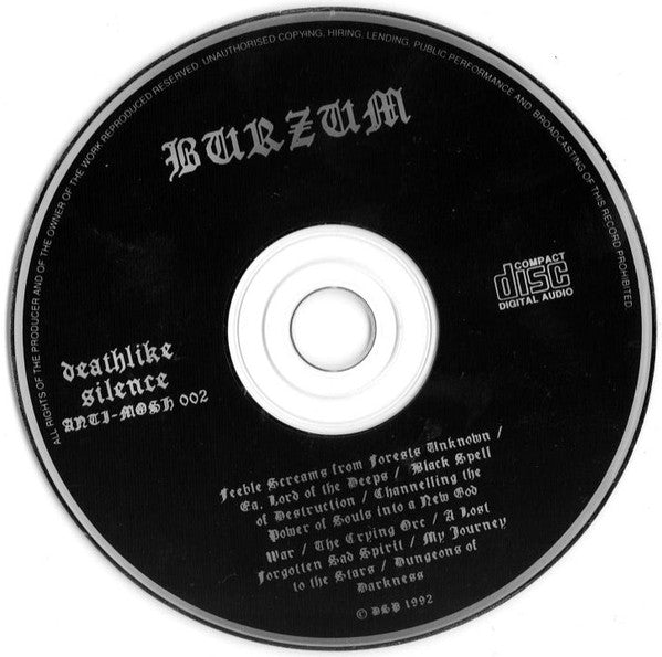 Burzum : Burzum (CD, Album, RP)