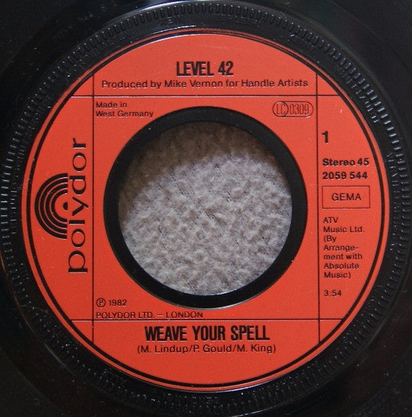 Level 42 : Weave Your Spell (7", Single)