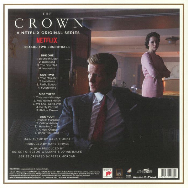 Rupert Gregson-Williams, Lorne Balfe : The Crown (A Netflix Original Series) Season Two Soundtrack (2xLP, Album, Ltd, Num, RE, Blu)