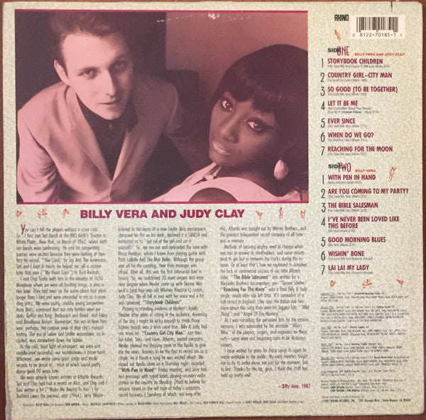 Billy Vera & Judy Clay : The Atlantic Years (LP, Comp)