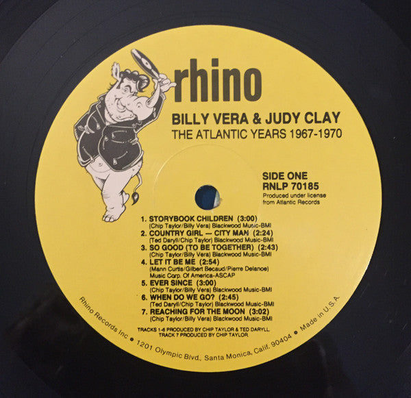 Billy Vera & Judy Clay : The Atlantic Years (LP, Comp)
